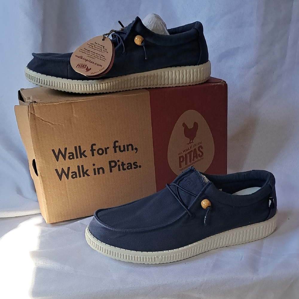 NWT Womens Pitas "DANI" Dark Blue Shoes Sz 10